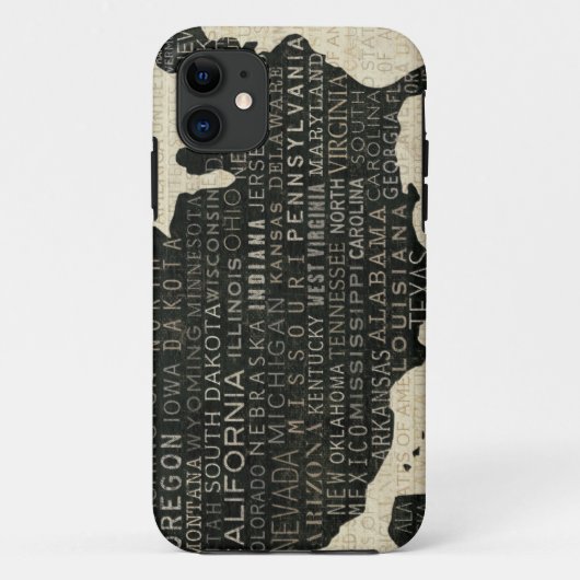 米国の地図 Case-Mate iPhoneケース (裏面)
