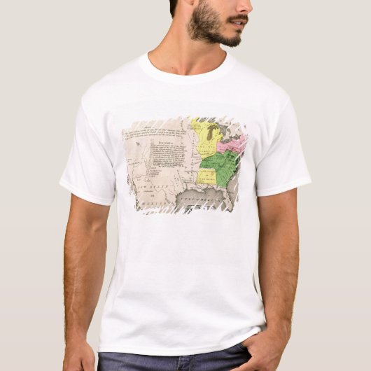 米国の地図 Tシャツ (正面)
