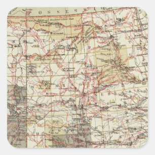 米国の地理的な調査の1878進歩の地図 スクエアシール
