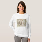 米国の地理的な調査の1878進歩の地図 Tシャツ (正面フル)
