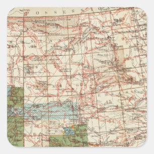 米国の地理的な調査の1880進歩の地図 スクエアシール