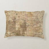 米国の地理的な調査2の1878進歩の地図 アクセントクッション (裏面)