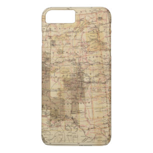 米国の地理的な調査2の1878進歩の地図 iPhone 8 PLUS/7 PLUSケース