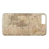 米国の地理的な調査2の1878進歩の地図 Case-Mate iPhoneケース (裏面(横))