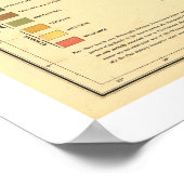 米国の地質図1872 ポスター (角)