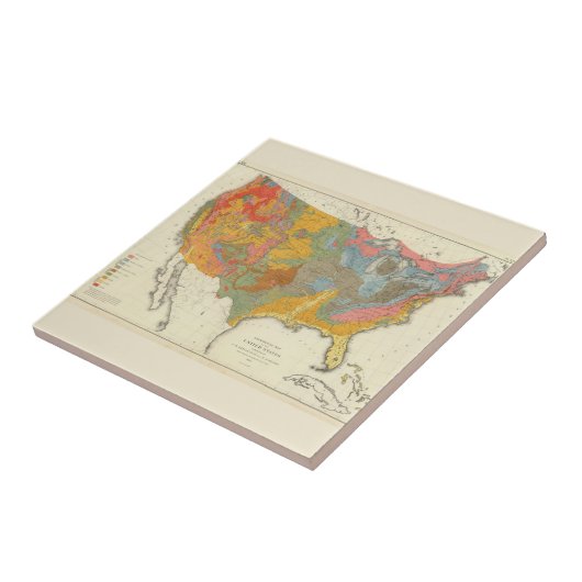 米国の地質地図 タイル (側面)