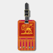 米国の壮大な連合およびベニスの旗の荷物は付きます ラゲッジタグ (正面縦)