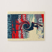 米国の変化:強い団結デザイン ジグソーパズル (横)