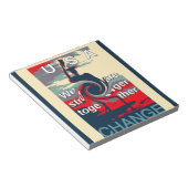 米国の変化:強い団結デザイン ノートパッド (アングル)