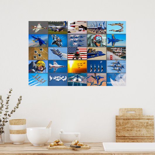 米国の大気デモチーム「モンタージュ」 ポスター (キッチン)