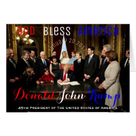 米国の大統領としてドナルド・トランプが初日