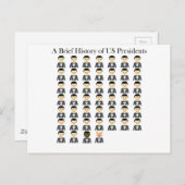 米国の大統領の小史 ポストカード (正面/裏面)