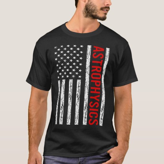 米国の天文物理学天文物理学者 Tシャツ (正面)