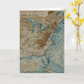 米国の天気図 カード (黄色い花)