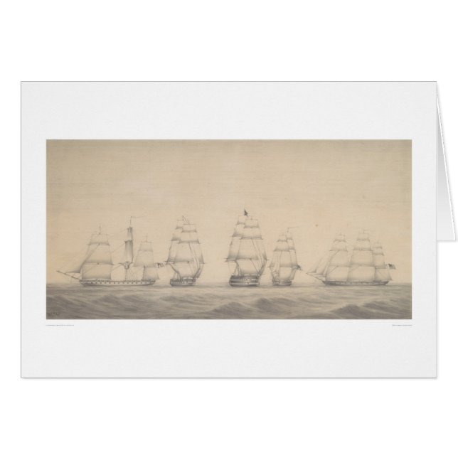 米国の太平洋の艦隊(1346年)のある船 (正面横)