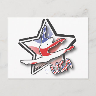 米国の女子体操 ポストカード