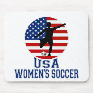 米国の女性のサッカー マウスパッド