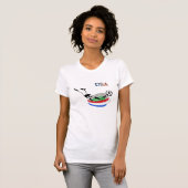 米国の女性のサッカー Tシャツ (正面フル)