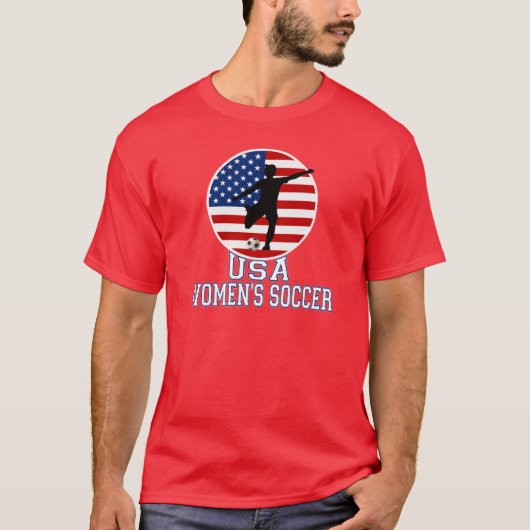 米国の女性のサッカー Tシャツ (正面)