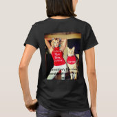 米国の女性の基本Tシャツ Tシャツ (裏面)