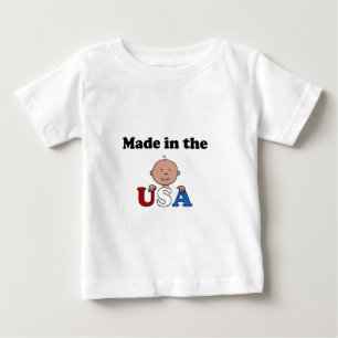米国の子供のTシャツで作られる ベビーTシャツ
