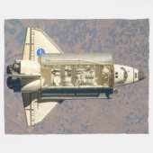 米国の宇宙シャトルの努力 フリースブランケット (正面(横))