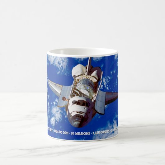 米国の宇宙シャトルディスカバリー コーヒーマグカップ (中央)