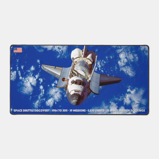 米国の宇宙シャトルディスカバリー デスクマット (正面)