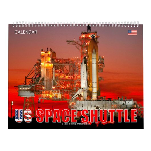 米国の宇宙シャトル カレンダー (カバー)