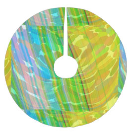 米国の宝石で作られたツリースカート（ブラシ付きポリ） ブラッシュドポリエステルツリースカート