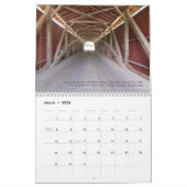 米国の屋根付橋の2018カレンダー カレンダー (3月 2026)