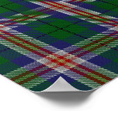 米国の州タータンチェック- Kentucky – デジタルダウンロード ポスター (角)