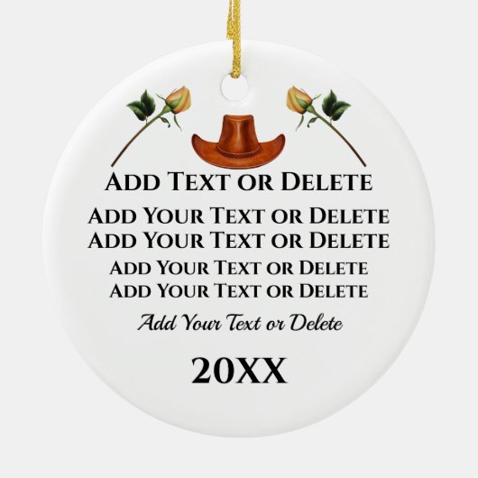 米国の州テキサス州 – 戻る セラミックオーナメント (裏面)