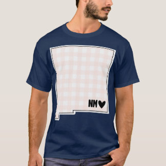 米国の州ニューメキシコのピンクプライド Tシャツ