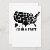 米国の州マップ私は州にいる シーズンカード (正面/裏面)