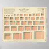 米国の州別人口 ポスター (正面)