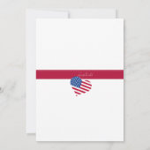 米国の市民の国有化のパーティの招待状 招待状 (裏面)