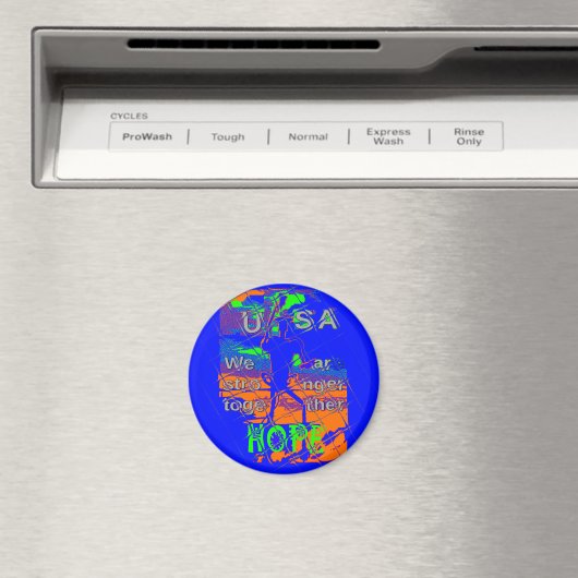 米国の希望:愛国心の強いデザイン マグネット (インサイチュ (食洗機))