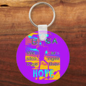 米国の希望：私たちは一緒に強い キーホルダー (正面)
