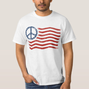 米国の平和旗 Tシャツ