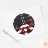米国の平和 ラウンドシール (封筒)