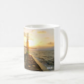 米国の弾道ミサイル潜水艦 – SSBN-742マグカップ コーヒーマグカップ (正面右)