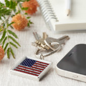 米国の愛国心が強いアメリカ人米国の旗 キーホルダー (側面)