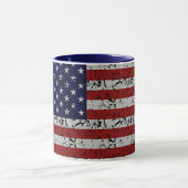 米国の愛国心が強いアメリカ人米国の旗 マグカップ (中央)
