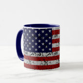 米国の愛国心が強いアメリカ人米国の旗 マグカップ (正面左)