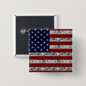 米国の愛国心が強いアメリカ人米国の旗 缶バッジ (正面&裏面)