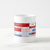 米国の愛国心が強い単語 コーヒーマグカップ (中央)