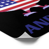 米国の愛国心のある ポスター (角)