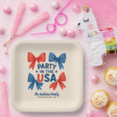 米国の愛国心のパーティー7月4日カスタム ペーパープレート (パーティー)