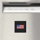米国の愛国心を持つ7月4日の米国国旗 マグネット (インサイチュ (食洗機))